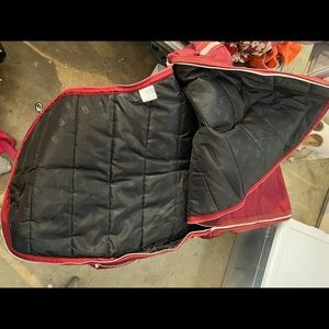 saddle pad and bridle bag